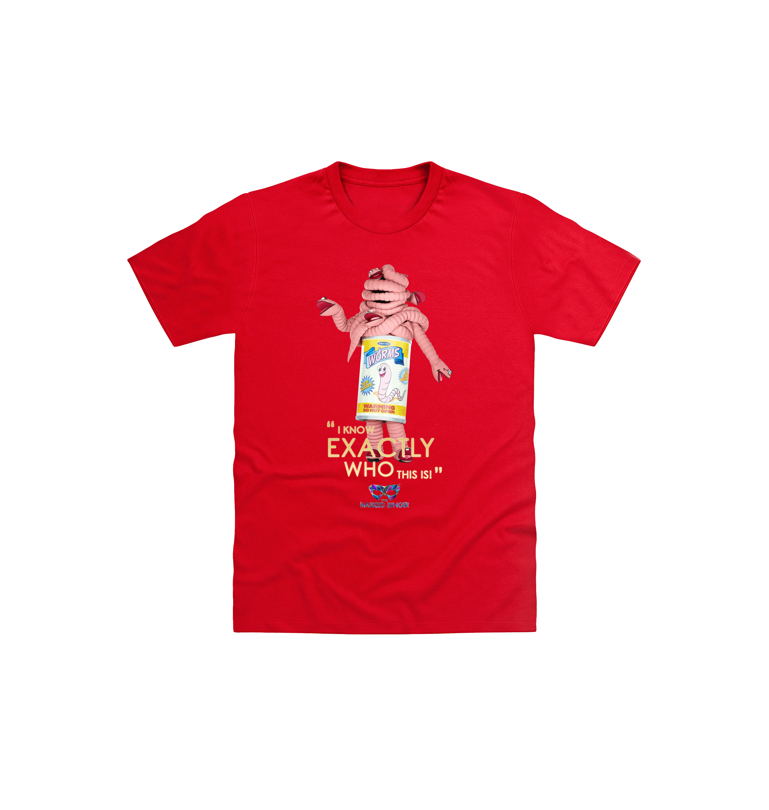 Red Printed Kids T-Shirt Front